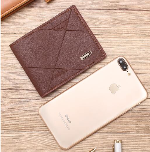 JC Men wallets 2024  Hot Sale Business Bifold PU Leather Wallet Credit Card Holders Short Purse For Men Minimalist  Wallet  Coin Bag Credit Card Wallet