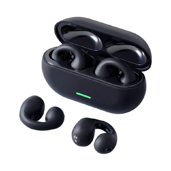 JC TWS Bt5.3 HiFi Sound Wireless Bluetooth earphone Headset HD Call In Ear Sports Pods Gaming Earphone Bone Conduction Headphones ear clip earbuds