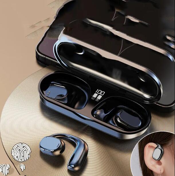 JC GT280 Wireless bluetooth earphone Noise Canceling LED Display Stereo earpods With Ear Hooks Headphones  For Smart Phone Computer Laptop