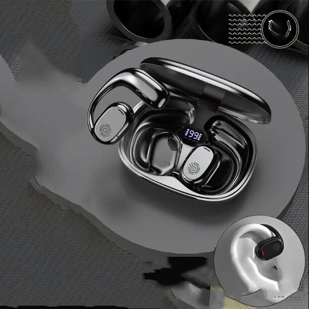 JC GT280 Wireless bluetooth earphone Noise Canceling LED Display Stereo earpods With Ear Hooks Headphones  For Smart Phone Computer Laptop