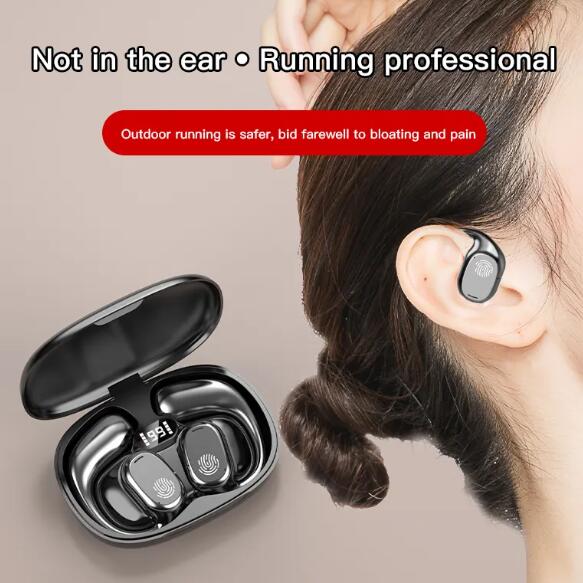 JC GT280 Wireless bluetooth earphone Noise Canceling LED Display Stereo earpods With Ear Hooks Headphones  For Smart Phone Computer Laptop