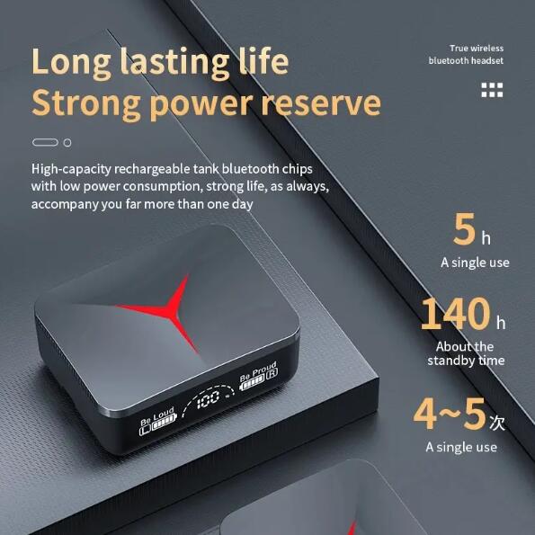 JC wireless bluetooth earphones M90 Pro TWS BT Earphones True Wireless Earbuds Noise Cancelling LED Digital Display Gaming Stereo Earbuds M90 pro