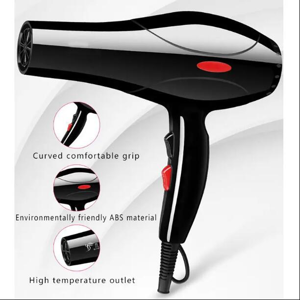 JC Professional Blow Dryer (1+6 tool gifts) Brush Hair Straightener Ionic Blow Negative Ion Diffuser Hair Blower Salon Set Hair Dryer Styling Accessory Bathroom Salon Equipment 220V 2200W UK Plug