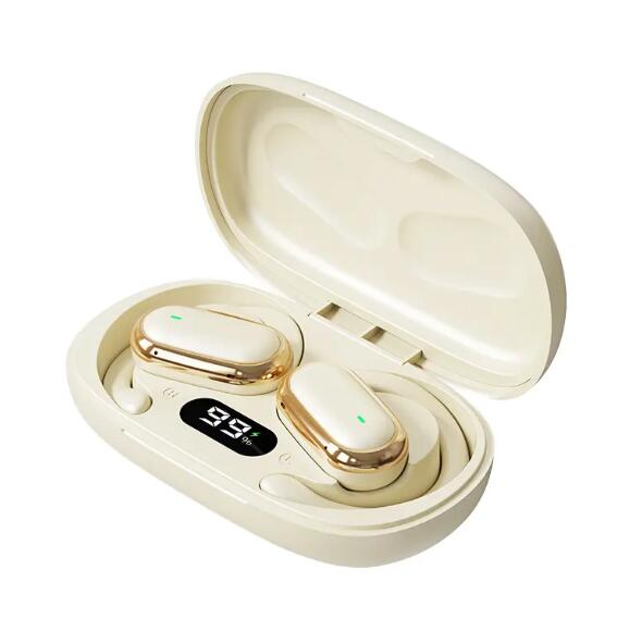 JC 2025 Best-Selling Sport LED In-Ear Bluetooth Earphones wireless Smart Touch Control Long Battery Life High Sound Quality Waterproof Feature JC Earbuds with Sport Climb Earhook Wireless In-Ear