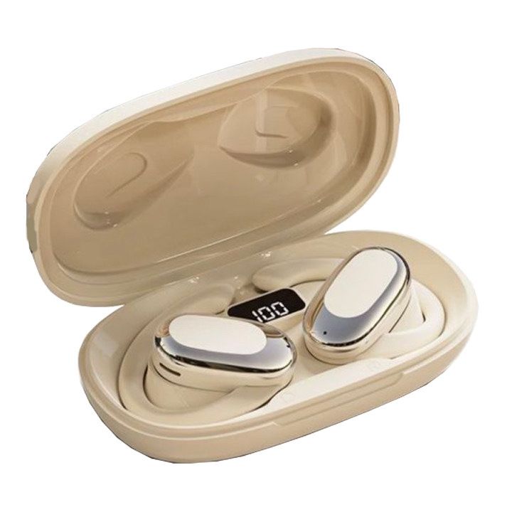 JC 2025 Best-Selling Sport LED In-Ear Bluetooth Earphones wireless Smart Touch Control Long Battery Life High Sound Quality Waterproof Feature JC Earbuds with Sport Climb Earhook Wireless In-Ear