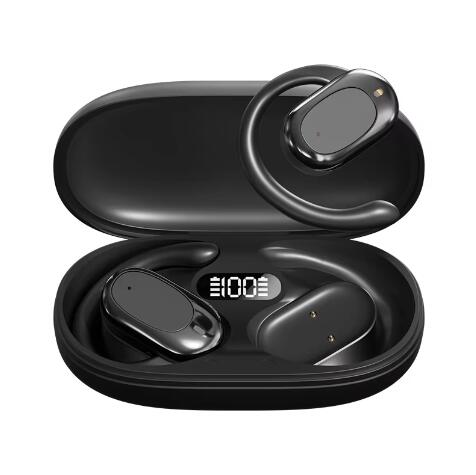 JC 2025 Best-Selling Sport LED In-Ear Bluetooth Earphones wireless Smart Touch Control Long Battery Life High Sound Quality Waterproof Feature JC Earbuds with Sport Climb Earhook Wireless In-Ear