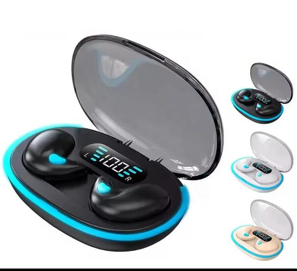 JC X55 invisible Sleeping Earbuds Wireless earphone bluetooth Mini  Noise Reduction TWS BT 5.3 HD Call Stereo Earphone Headsets  Wireless Earphones Invisible Mini Sleep Earbuds