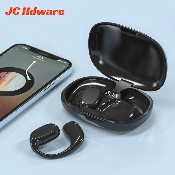 JC GT280 Wireless bluetooth earphone Noise Canceling LED Display Stereo earpods With Ear Hooks Headphones  For Smart Phone Computer Laptop