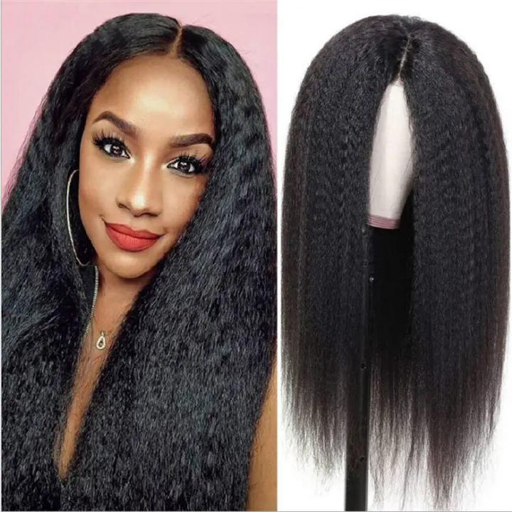 JC  women Lace medium split long Closure Wigs Kinky Straight 13X6 Hd Lace Frontal Wig Vietnamese HAIR Wigs 
for lady ladies