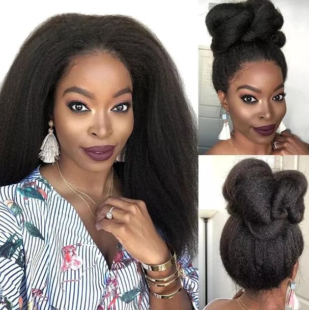 JC  women Lace medium split long Closure Wigs Kinky Straight 13X6 Hd Lace Frontal Wig Vietnamese HAIR Wigs 
for lady ladies
