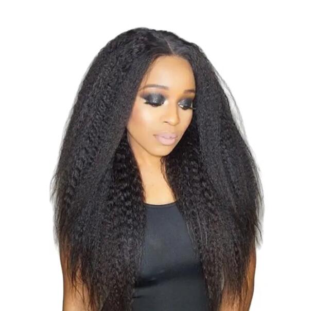 JC  women Lace medium split long Closure Wigs Kinky Straight 13X6 Hd Lace Frontal Wig Vietnamese HAIR Wigs 
for lady ladies