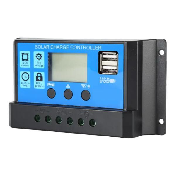 JC 12V/24V 20A/30A Solar Ladegerat Controller Solar Panel  Charge Controller Lithium Battery Lead Acid Battery 12V 24V