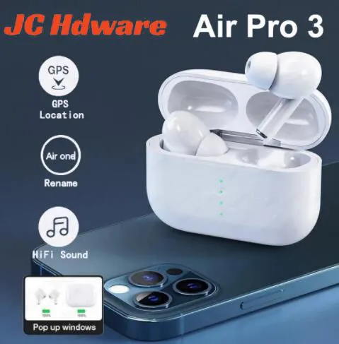 JC pro3 TWS Wireless Bluetooth Earphone Stereo Earbuds Bluetooth 5.0 in Ear EarPods for iPhone Android  With Charging Case Stereo Quality  Touch Control