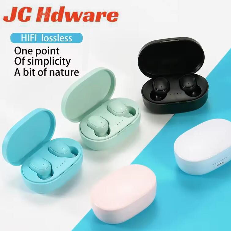 JC A6S TWS Wireless Bluetooth Earphone Stereo Earbuds Bluetooth 5.0 in Ear EarPods for iPhone Android  With Charging Case Stereo Quality  Touch Control