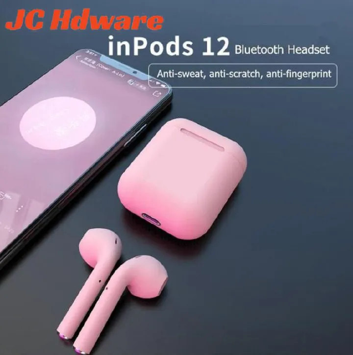 JC i12 TWS Macaronian wireless Bluetooth Earphone Wireless Popup earbuds in Ear earpods FOR  huawei xiaomi iphone