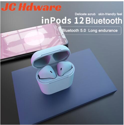 JC i12 TWS Macaronian wireless Bluetooth Earphone Wireless Popup earbuds in Ear earpods FOR  huawei xiaomi iphone