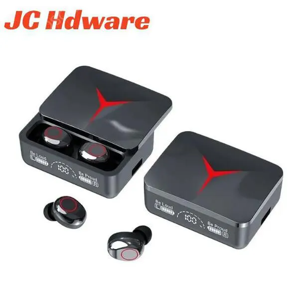 JC wireless bluetooth earphones M90 Pro TWS BT Earphones True Wireless Earbuds Noise Cancelling LED Digital Display Gaming Stereo Earbuds M90 pro