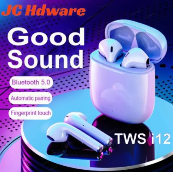 JC i12 TWS Wireless Earphones Wireless earbuds Mini In-ear earpods bluetooth Touch Control earphone Touch Key for smart  ios Android For iPhone Android phones