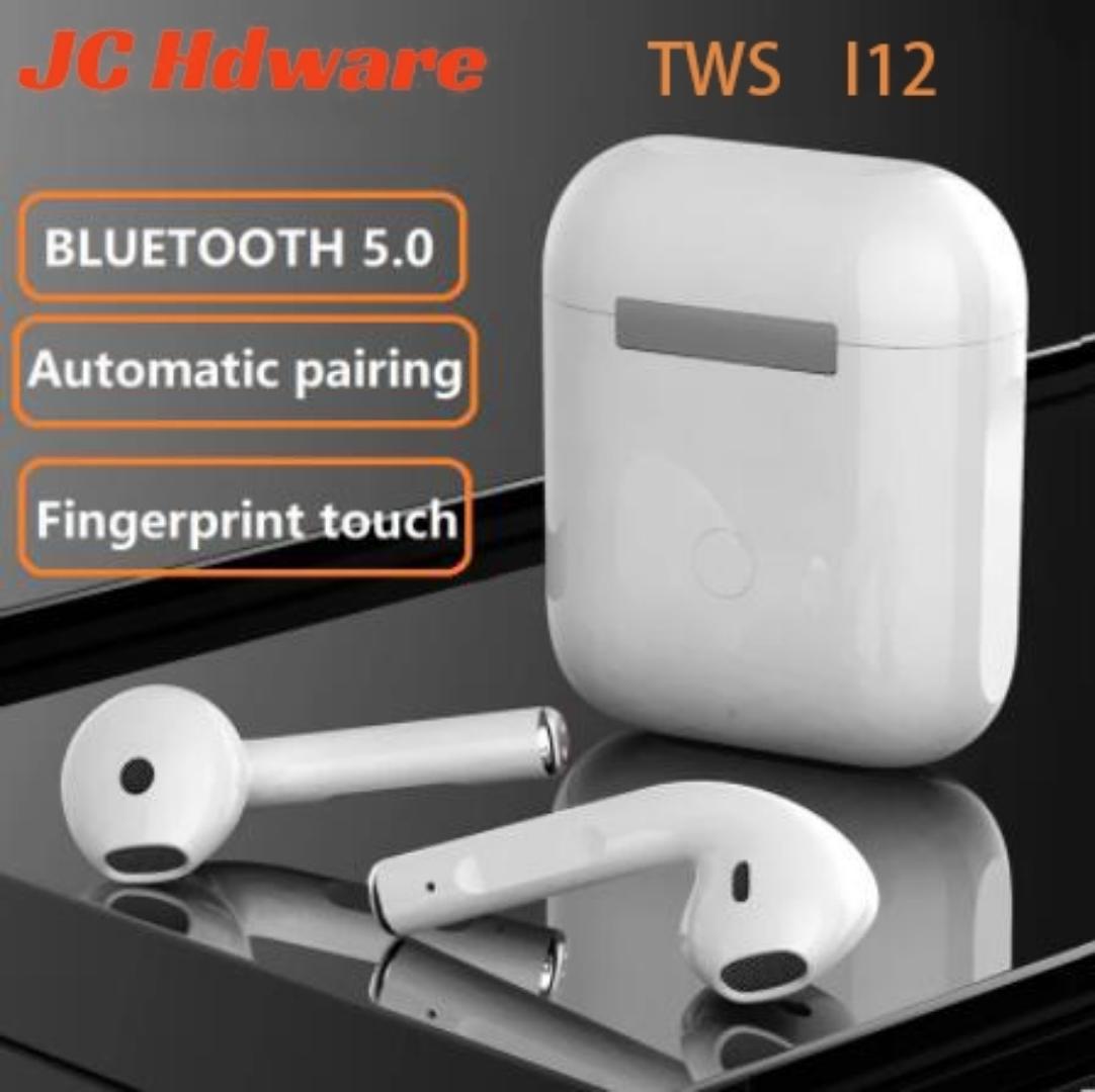 JC i12 TWS Wireless Earphones Wireless earbuds Mini In-ear earpods bluetooth Touch Control earphone Touch Key for smart  ios Android For iPhone Android phones