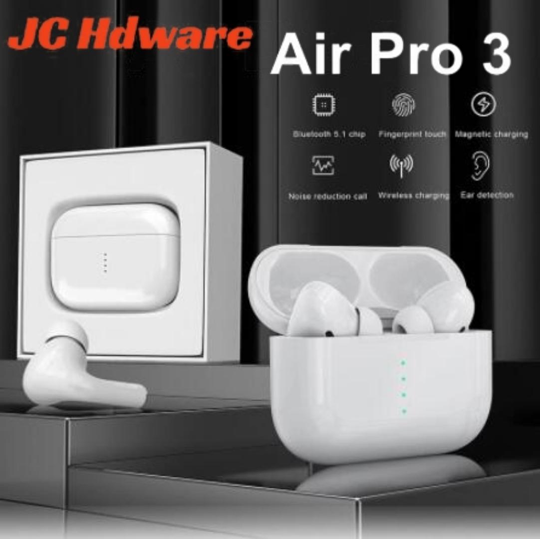 JC pro3 TWS Wireless Bluetooth Earphone Stereo Earbuds Bluetooth 5.0 in Ear EarPods for iPhone Android  With Charging Case Stereo Quality  Touch Control