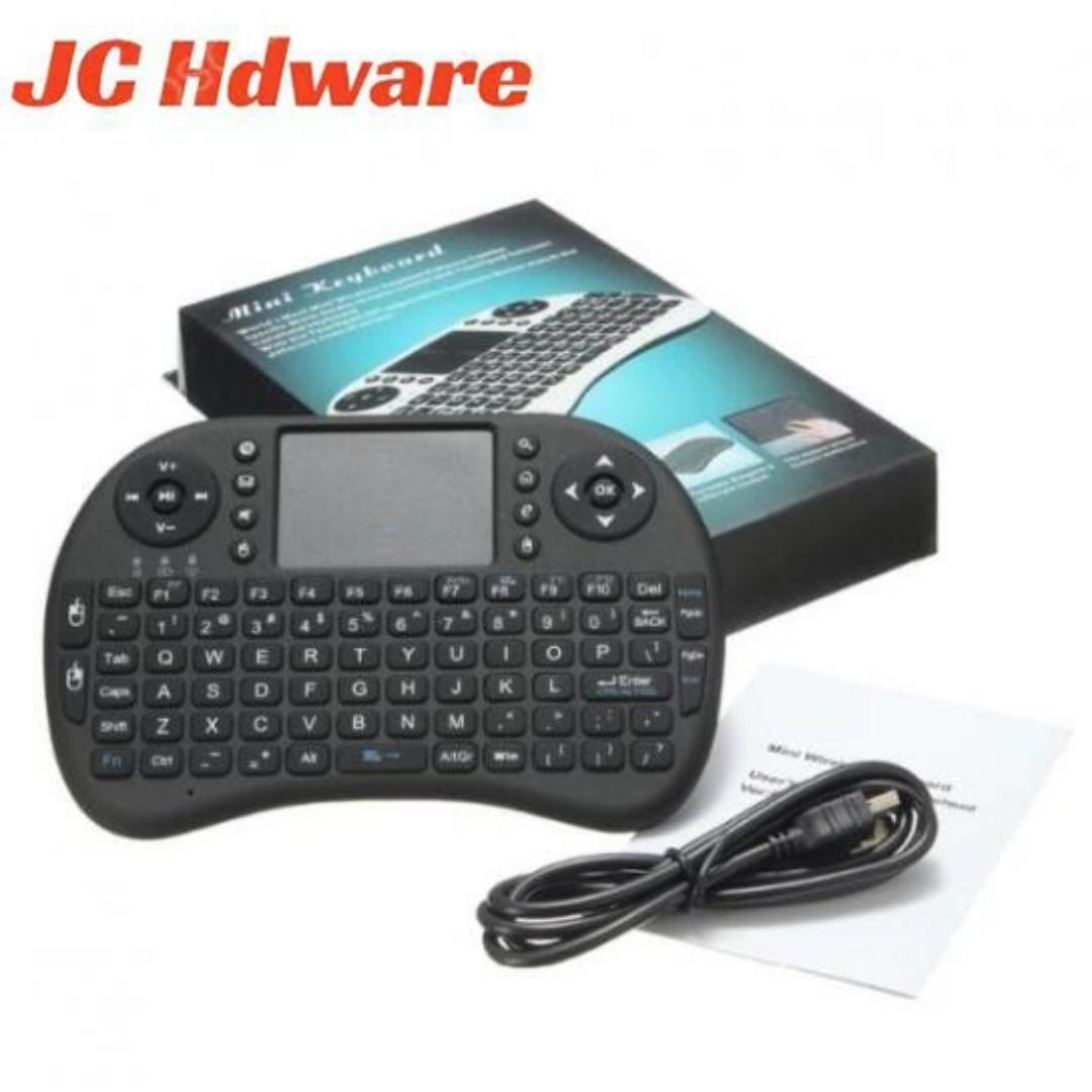 JC i8 USB Wireless Keyboards Touchpad Air Mouse bluetooth Play Game Remote Control For Smart TV Android TV BOX