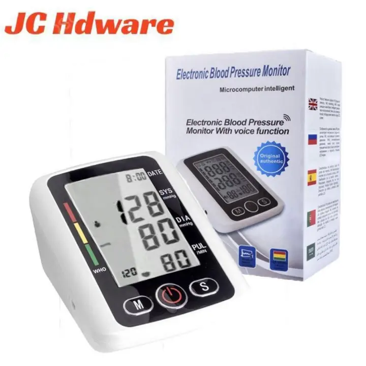 JC  High Quality Smart Blood Pressure Monitor Arm Type Digital Automatic Medical Device Hospital Professional Bp Sphygmomanometer Tensiometer