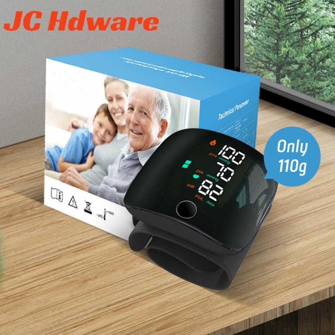 JC Digital bp machine wrist type digital sphygmomanometer blood pressure monitor Pulse meter tensiometro tansiyon aleti sphygmomanometer