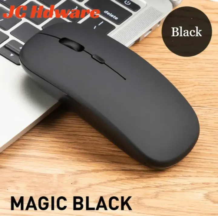 JC Ultra slim mice Rechargeable Wireless Mouse for iMac Pc Computer PC with USB Receiver for PC Laptop Computer