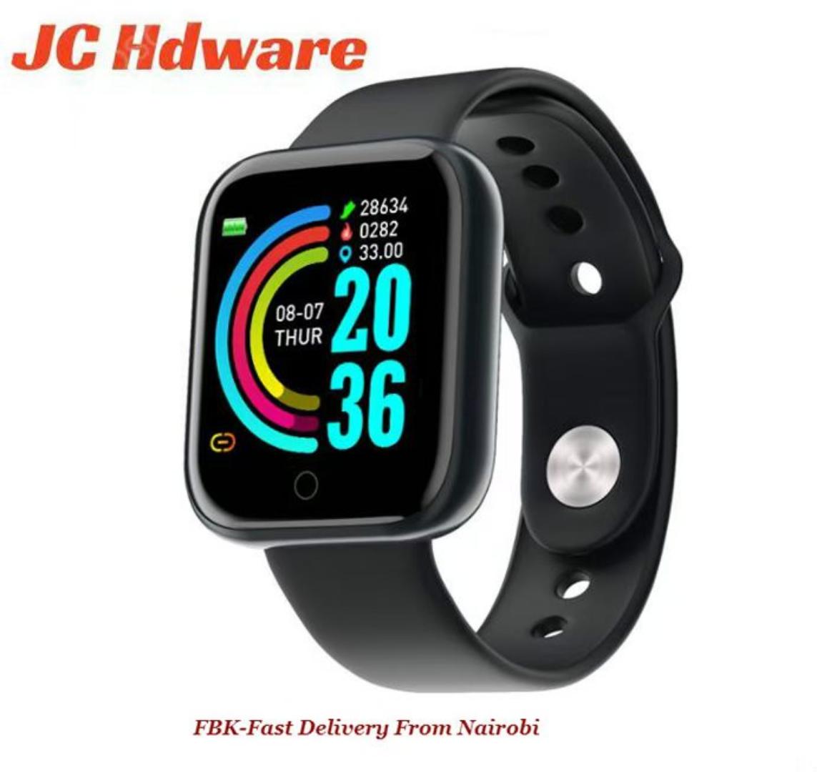 JC 2024 Y68 Smartwatches(no separate charger needed) bluetooth smart Watches Smartwatch Relogio Inteligente  Inteligente Smarth Full Touch Screen Y68 D20 Smart Watch For Christmas Gifts