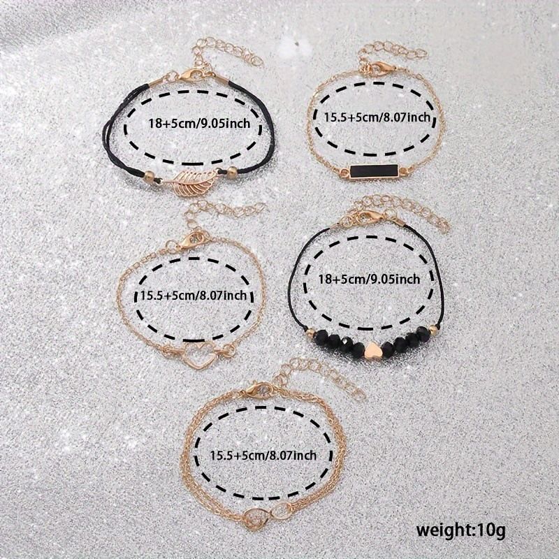 Hot 6PCS/Set Watch for Women watches Luxury Leather Analog Ladies Quartz Wrist Watch Women's Elegant Heart Rhinestone Quartz Watch PU