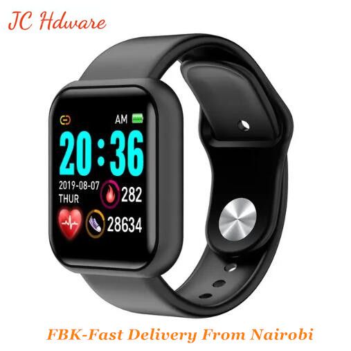 JC 2024 Y68 Smartwatches(no separate charger needed) bluetooth smart Watches Smartwatch Relogio Inteligente  Inteligente Smarth Full Touch Screen Y68 D20 Smart Watch For Christmas Gifts