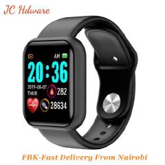 JC 2024 Y68 Smartwatches(no separate charger needed) bluetooth smart Watches Smartwatch Relogio Inteligente  Inteligente Smarth Full Touch Screen Y68 D20 Smart Watch For Christmas Gifts