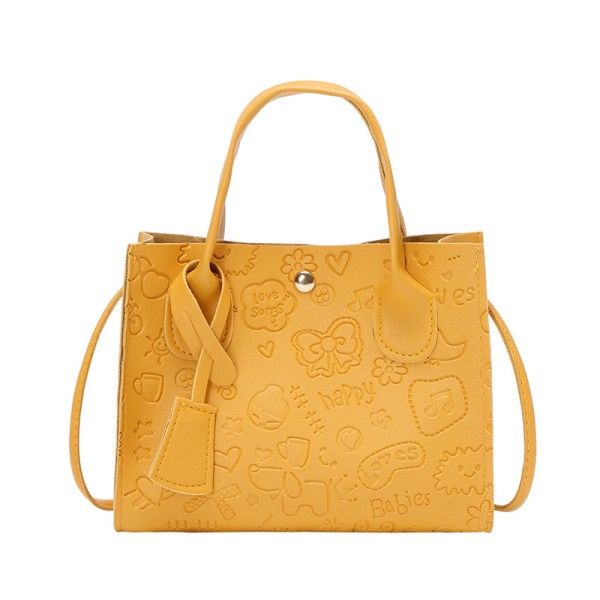 Women's exquisite workmanship printed stylish hand-held crossbody bag