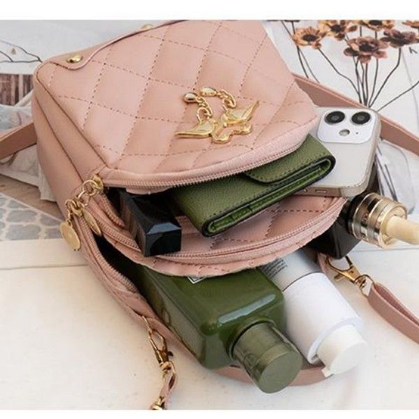 Women's Exquisite Workmanship Swan Pendant Embroidered Double Deck Carry-On Backpack  Fashion Backpacks
