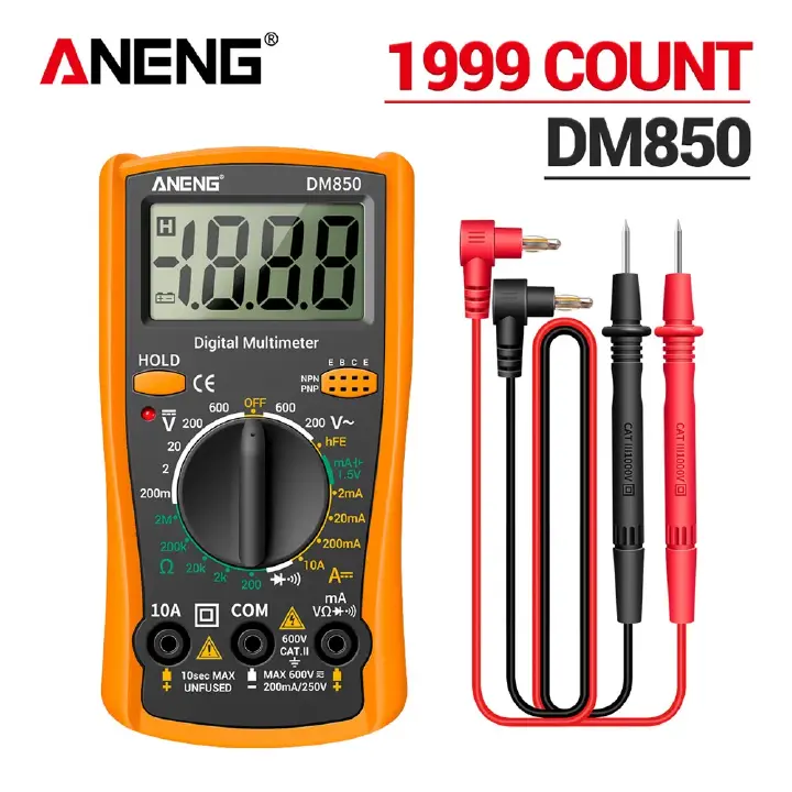 Digital Multimeter Automatic Professional 1999 Counts Auto AC/DC Votage Tester Ohm Current Ammeter Detector Tool