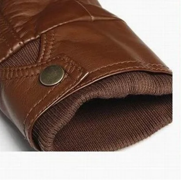 Men's Stand Collar Business Casual Slim Pu Jacket Motorcycle Jacket Tops > Jackets & Coats