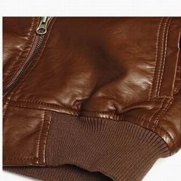 Men's Stand Collar Business Casual Slim Pu Jacket Motorcycle Jacket Tops > Jackets & Coats