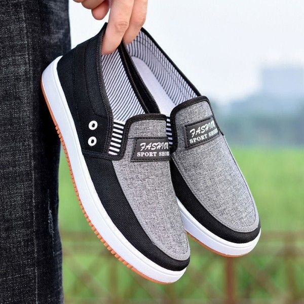 Men's Casual Breathable Anti-Slip And Wear-Resistant Canvas Board Shoes