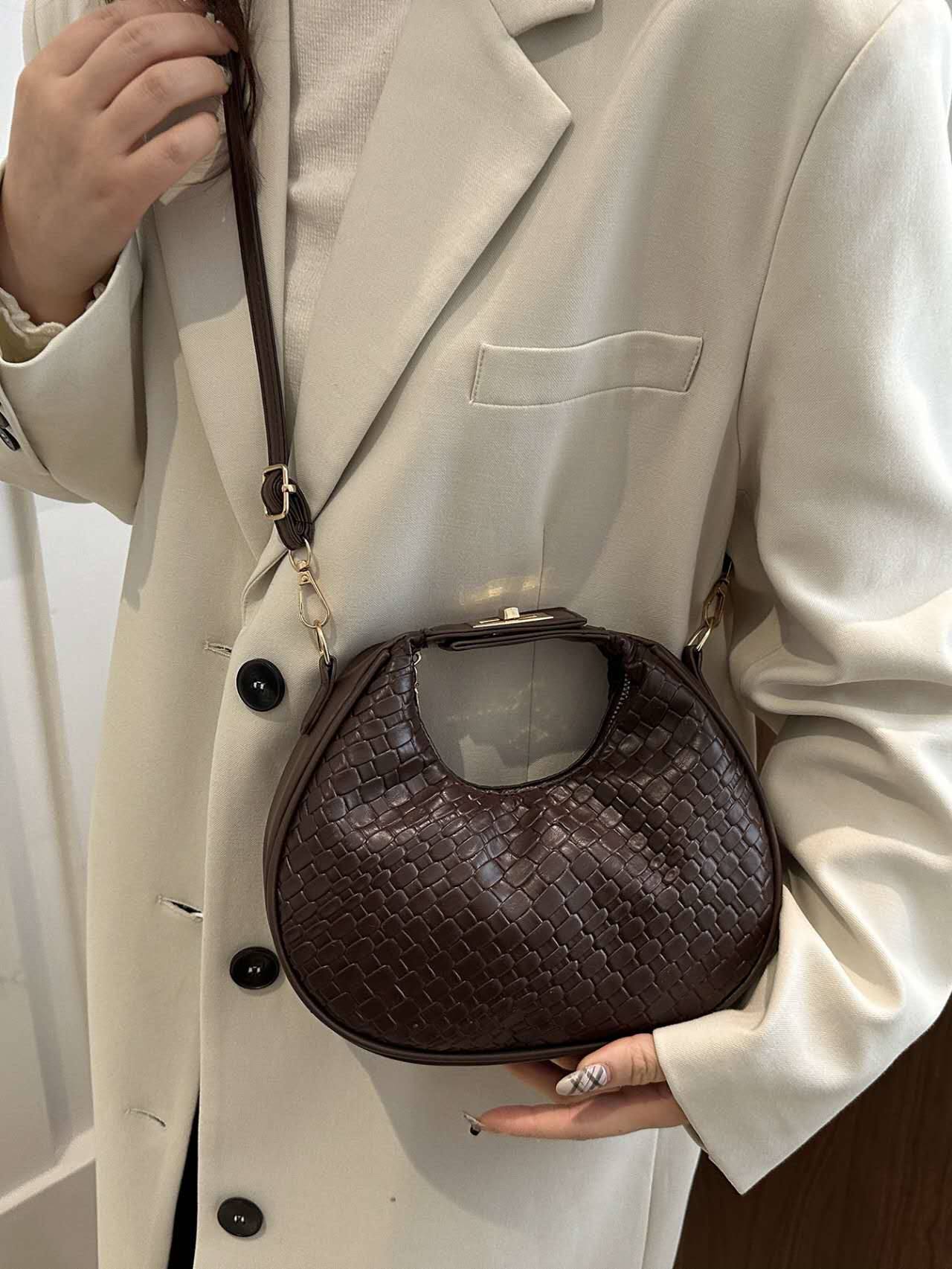 Mateamoda Chic Mini Hobo Shoulder Bag Crossbody bag Underarm Handbag