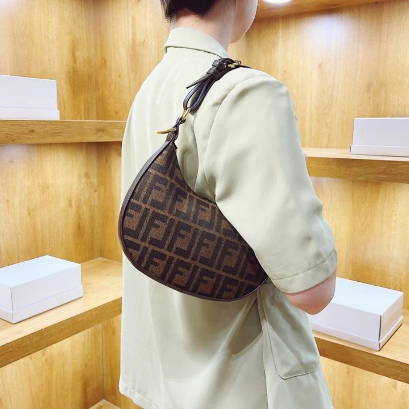 Mateamoda Elegant Designer Monogram Hobo Underarm Bag