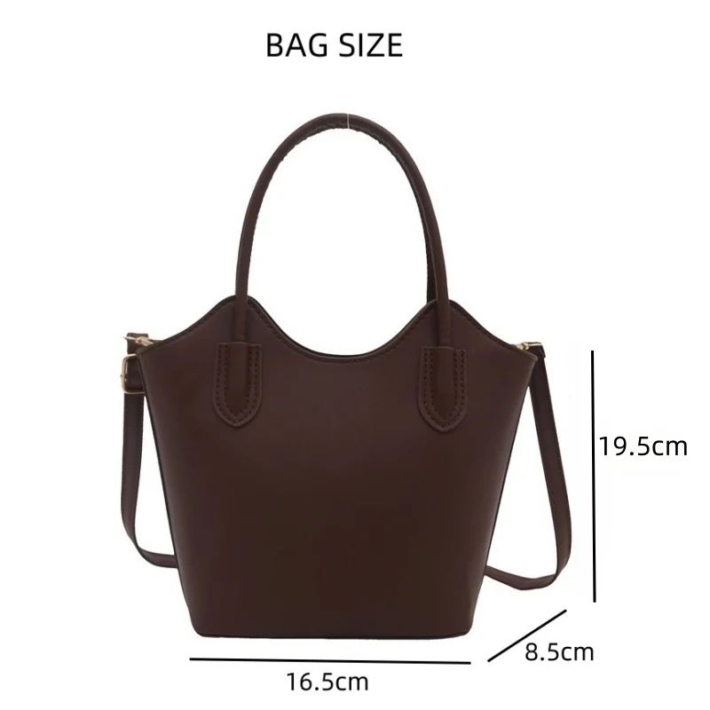 Mateamoda Mini Faux Leather Tote Bag Crossbody Bag Underarm Handbag