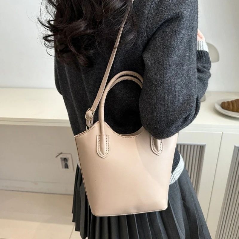 Mateamoda Mini Faux Leather Tote Bag Crossbody Bag Underarm Handbag