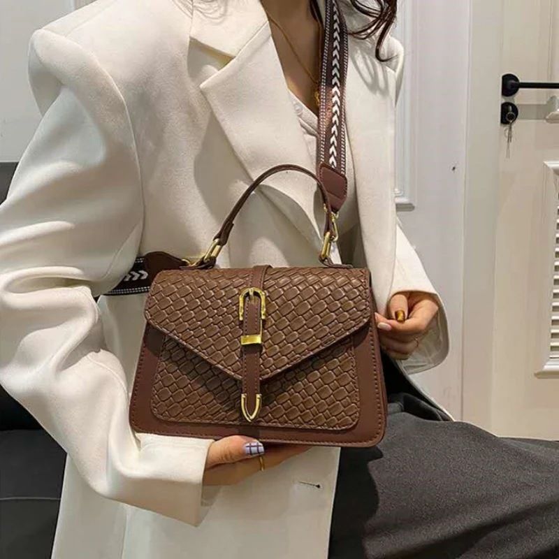 Mateamoda Luxurious Croc Pattern Sling Bag Crossbody Bag