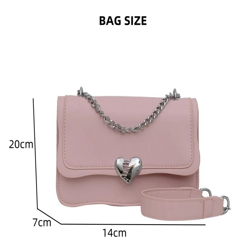 Mateamoda Elegant Quilted Sling Bag with Silver Chain Strap Crossbody Bag