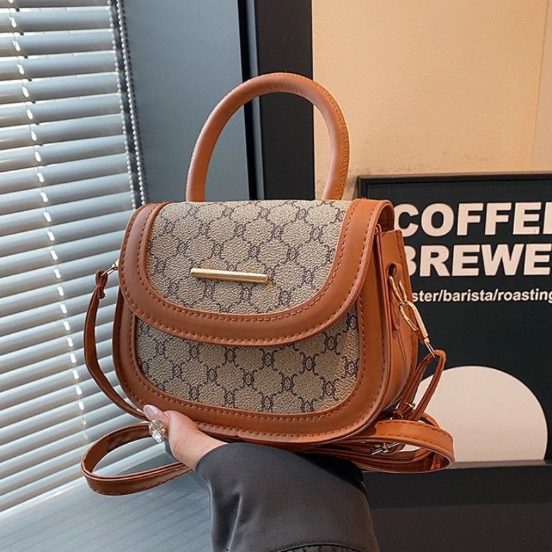 Mateamoda Mini Checkered Crossbody Bag with Top Handle Handbag