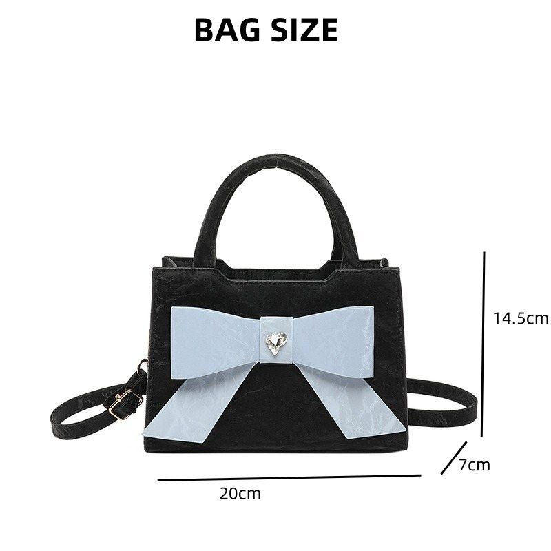 Mateamoda Ribbon Luxe Mini Handbag Crossbody Bag