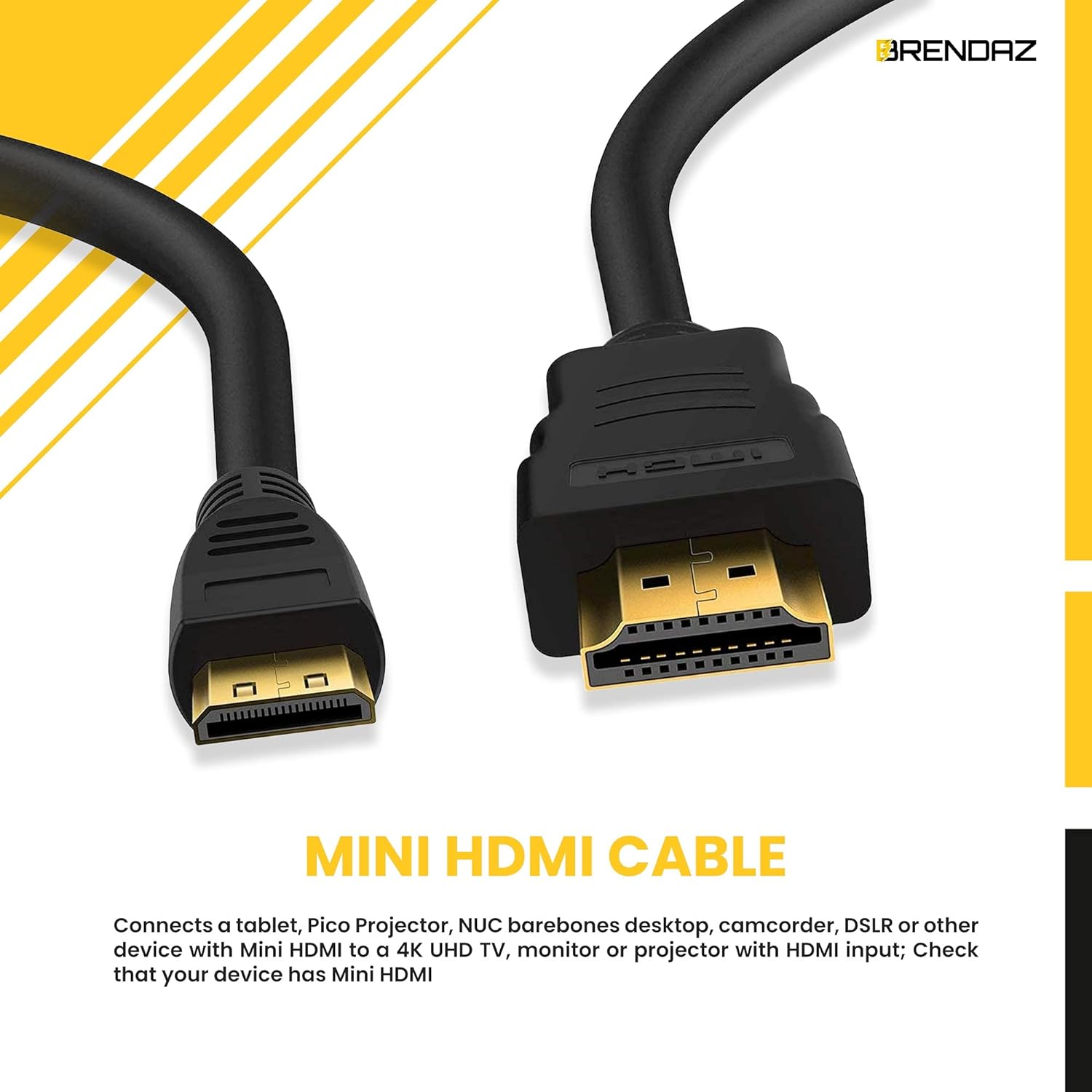 High-Speed 4K Ultra HD HDMI 2.0 Cable /  18 Gbps, 60 Hz, 2160p, 48 bit, male-to-male, Ethernet Ready