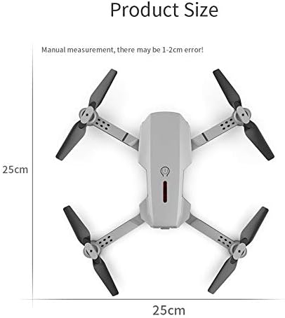 E88 Pro Drone with dual 4k camera, Kids/  Beginner, wifi fpv 1080 hd, Dual foldable RC Quadcopter , Altitude hold, Headless mode, visual positioning, auto return, mobile app control, Black, 360 flip