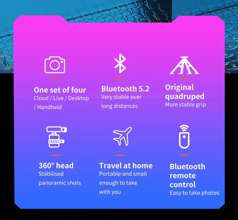 Extendable 2.2m Selfie Stick Mobile Phone Holder Selfie Stick camera stand with Bluetooth Remote hand gimbal gimble holder