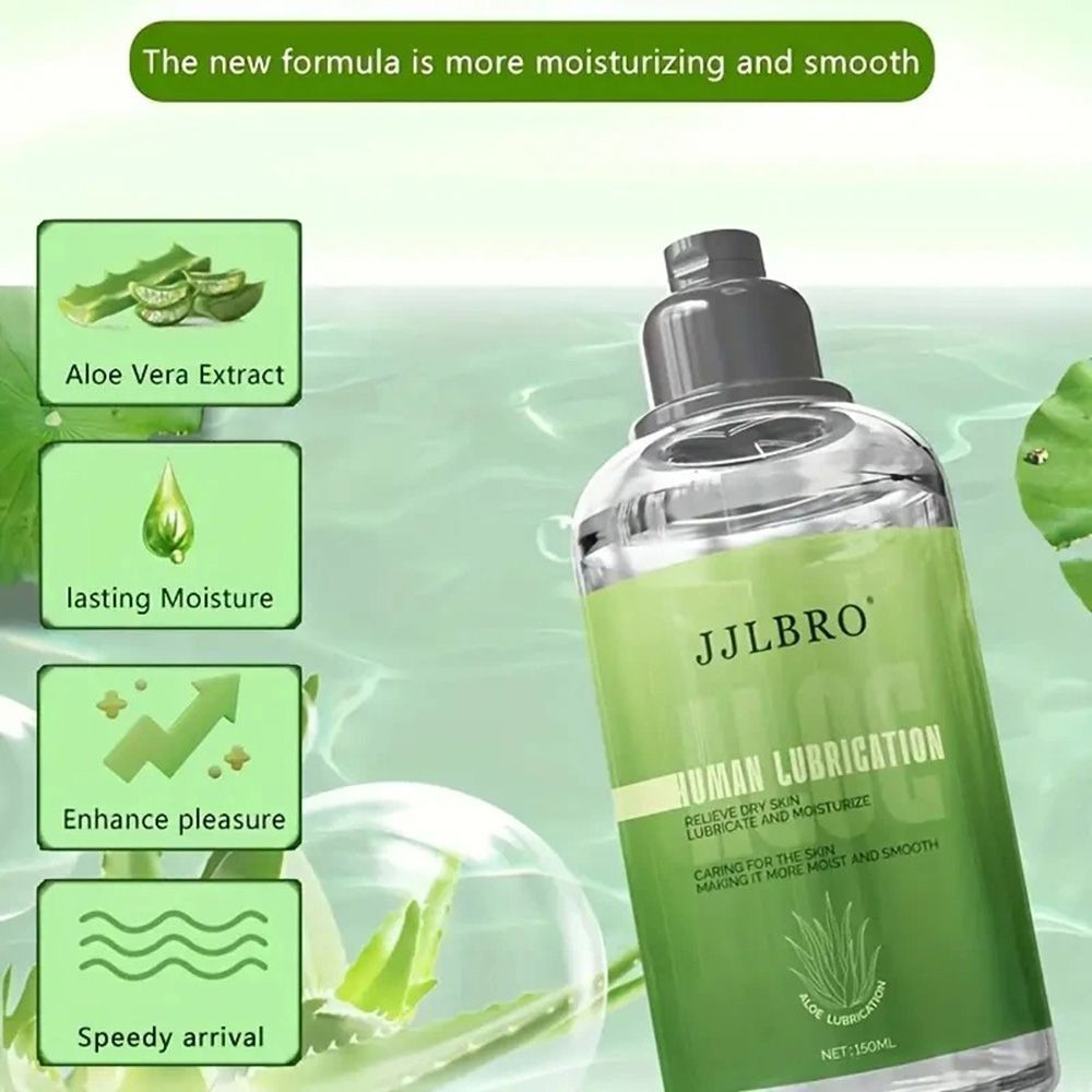 JJLBRO ALOE VERA Body Smooth Lubricant Gel 150ml Sensual Massage Adult Sexual Edible Flavor Sex Product Perfect To Warm Up Sex Toys